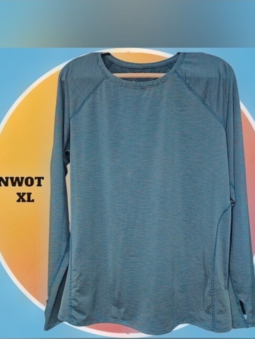 New Women's Long Sleeve Athletic Activewear DRI Tek T-Shirt w Flatlock Stitching